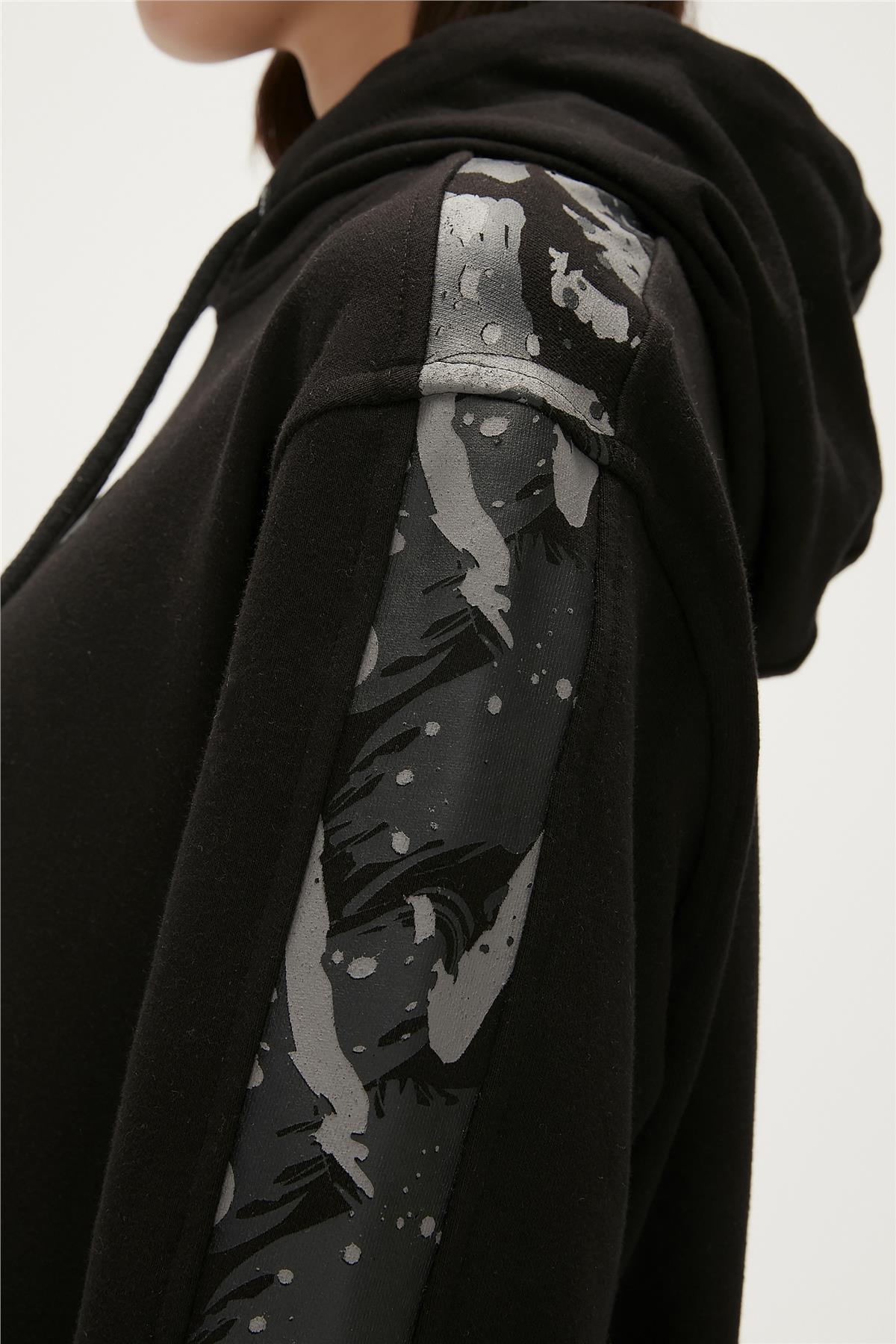 Gwen Black Womens Hoodie