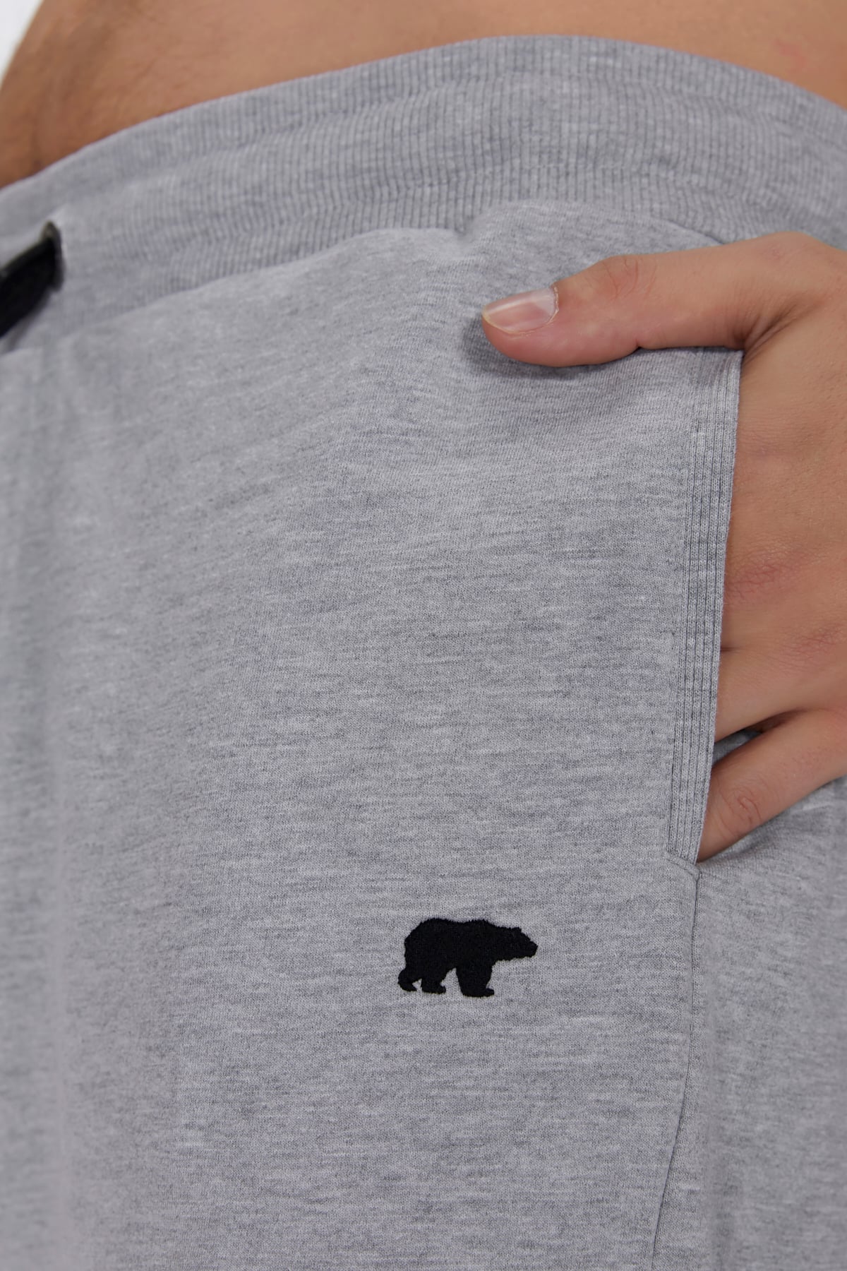 Holmer SweatShorts Gri Melanj Erkek Şort
