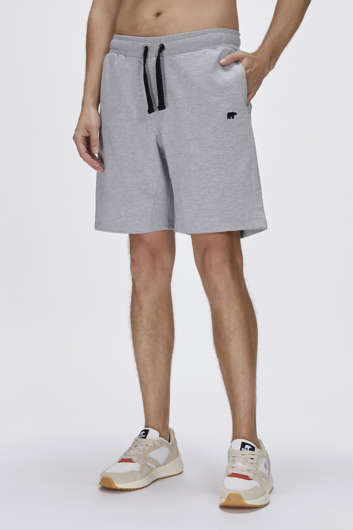 Holmer SweatShorts Gri Melanj Erkek Şort