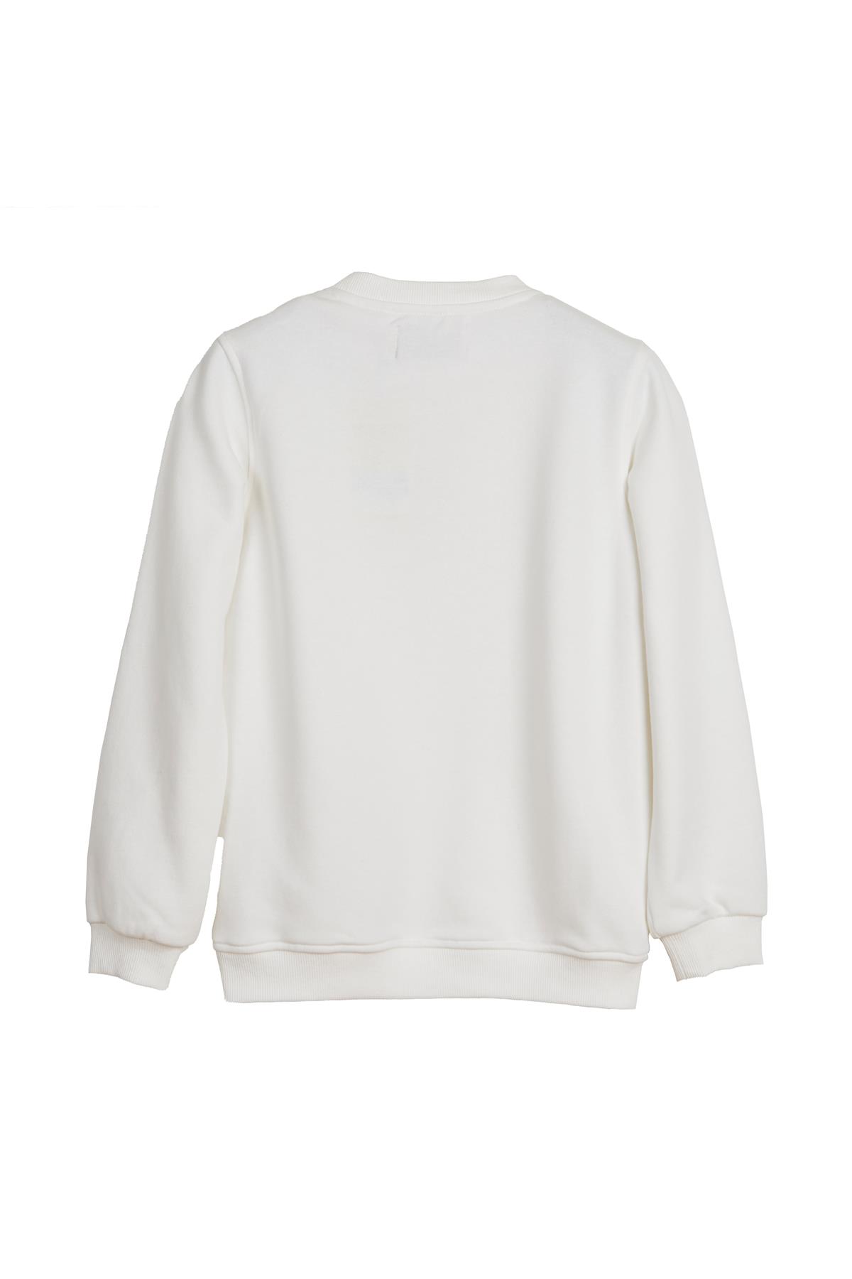 Hued Off-White Kids Printed Sweatshirt