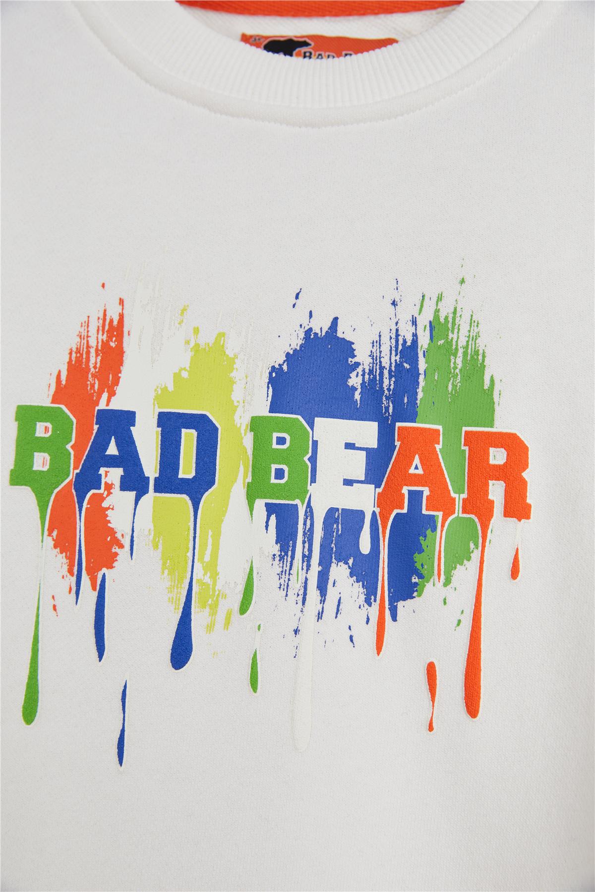 Hued Off-White Kids Printed Sweatshirt