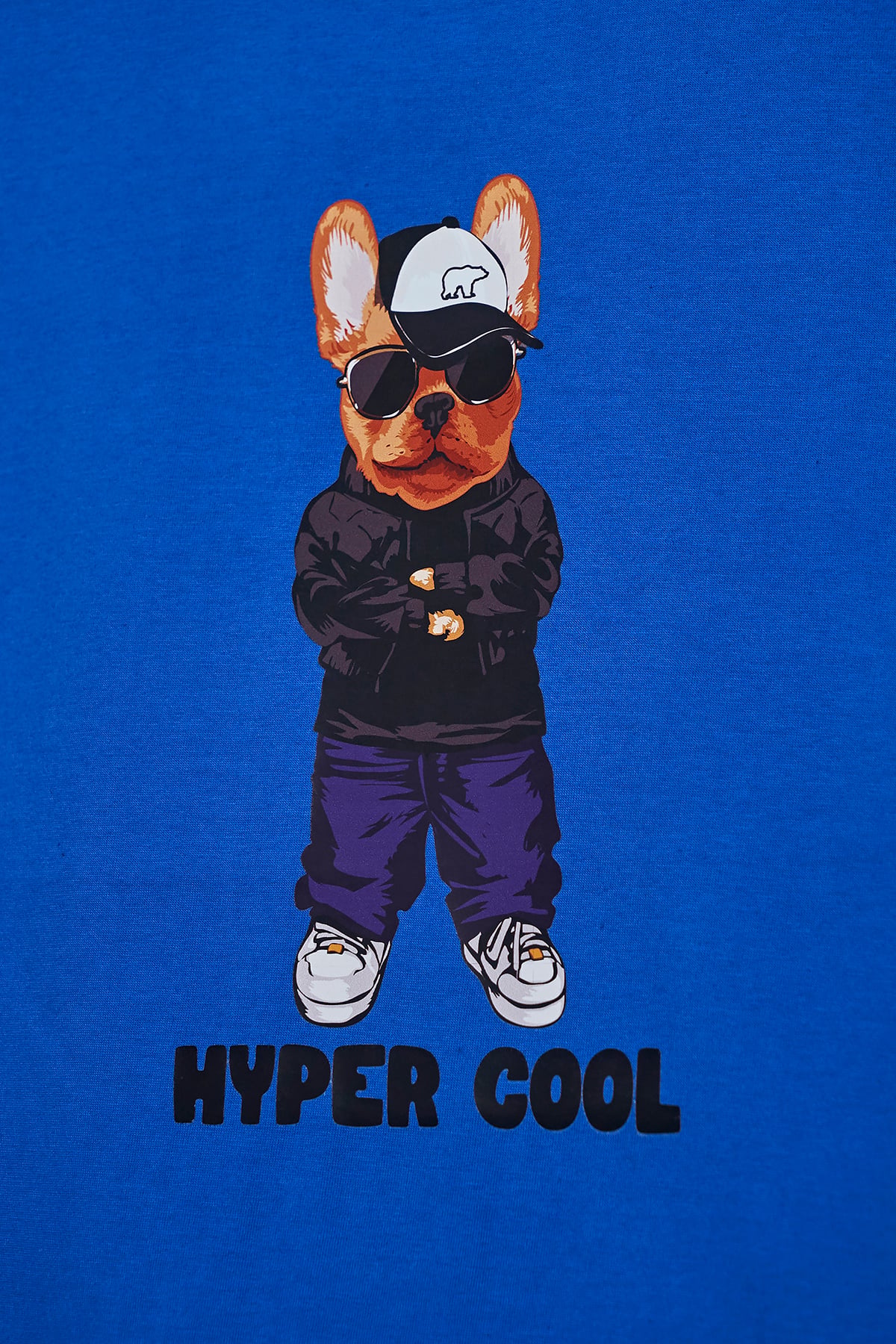 Hyper Bear Saks Mavisi Baskılı Çocuk Tişört
