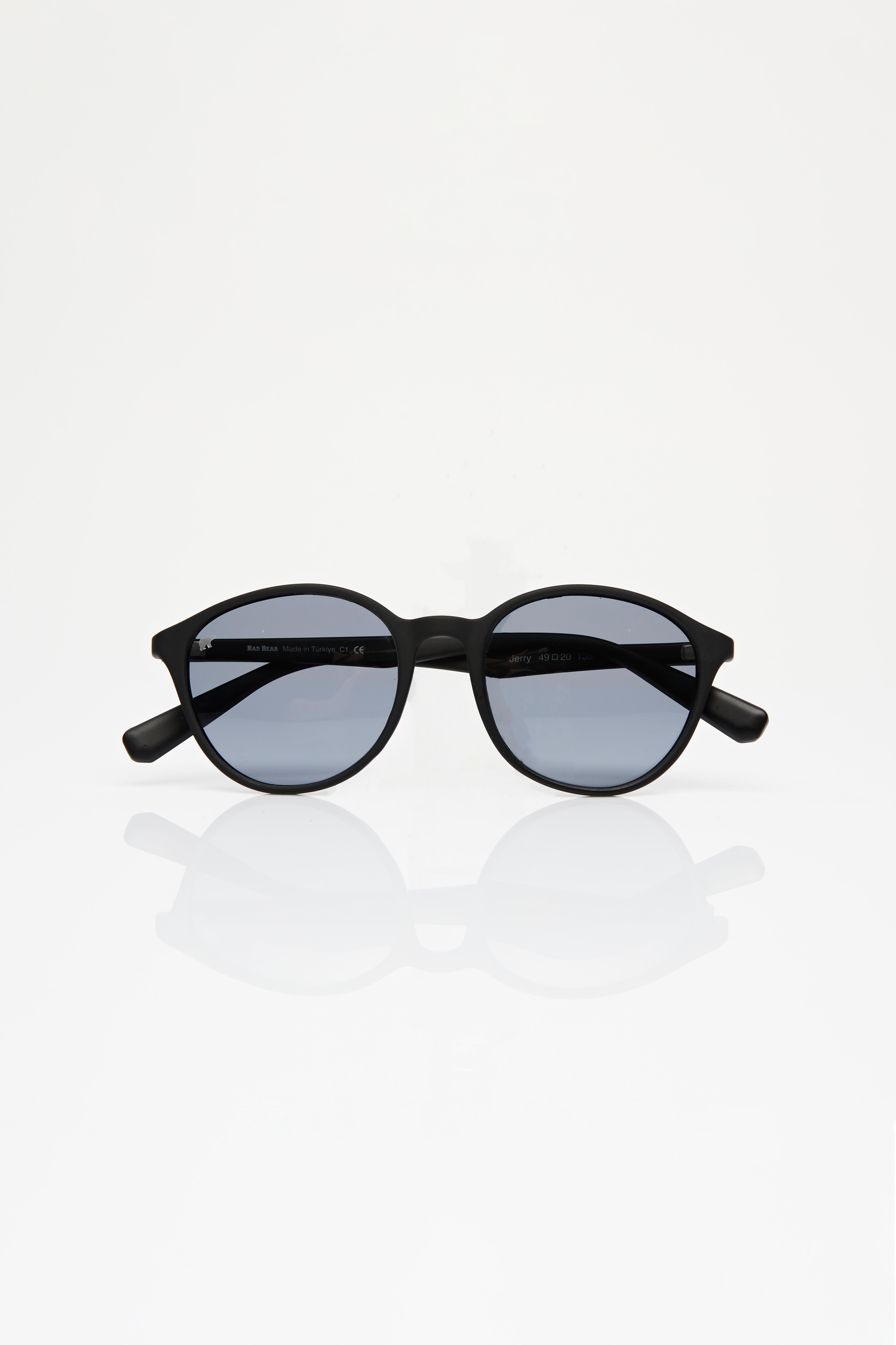 Jerry Unisex Black Sunglasses