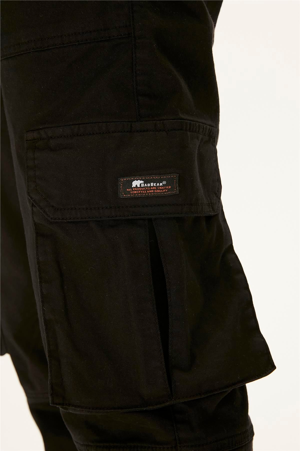 Lara Cargo SweatPants Siyah Kadın Pantolon