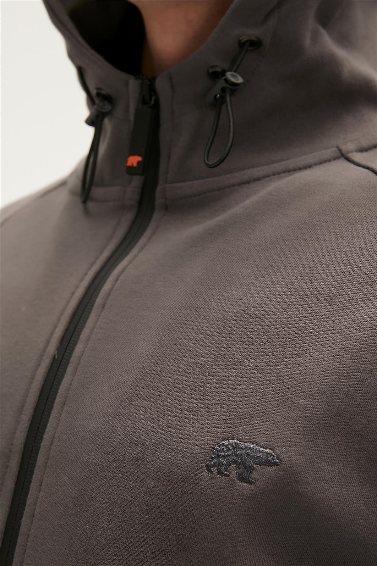 Leo Full-Zip Raven Mens Sweatshirt