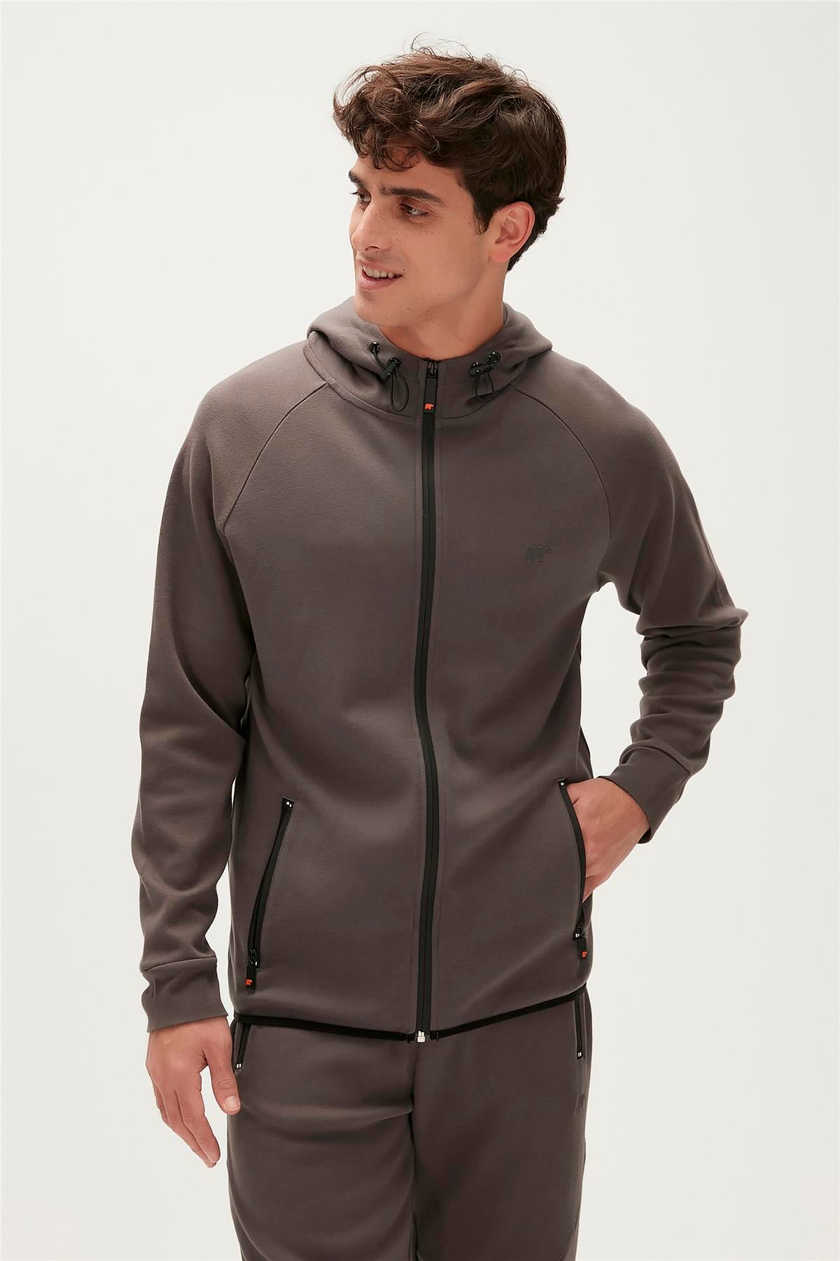 Leo Full-Zip Raven Mens Sweatshirt