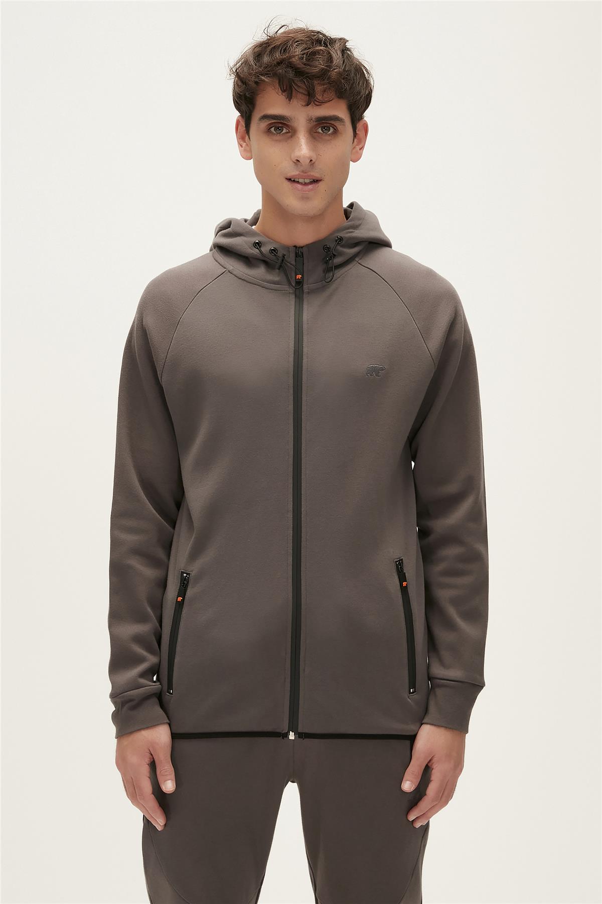 Leo Full-Zip Raven Mens Sweatshirt