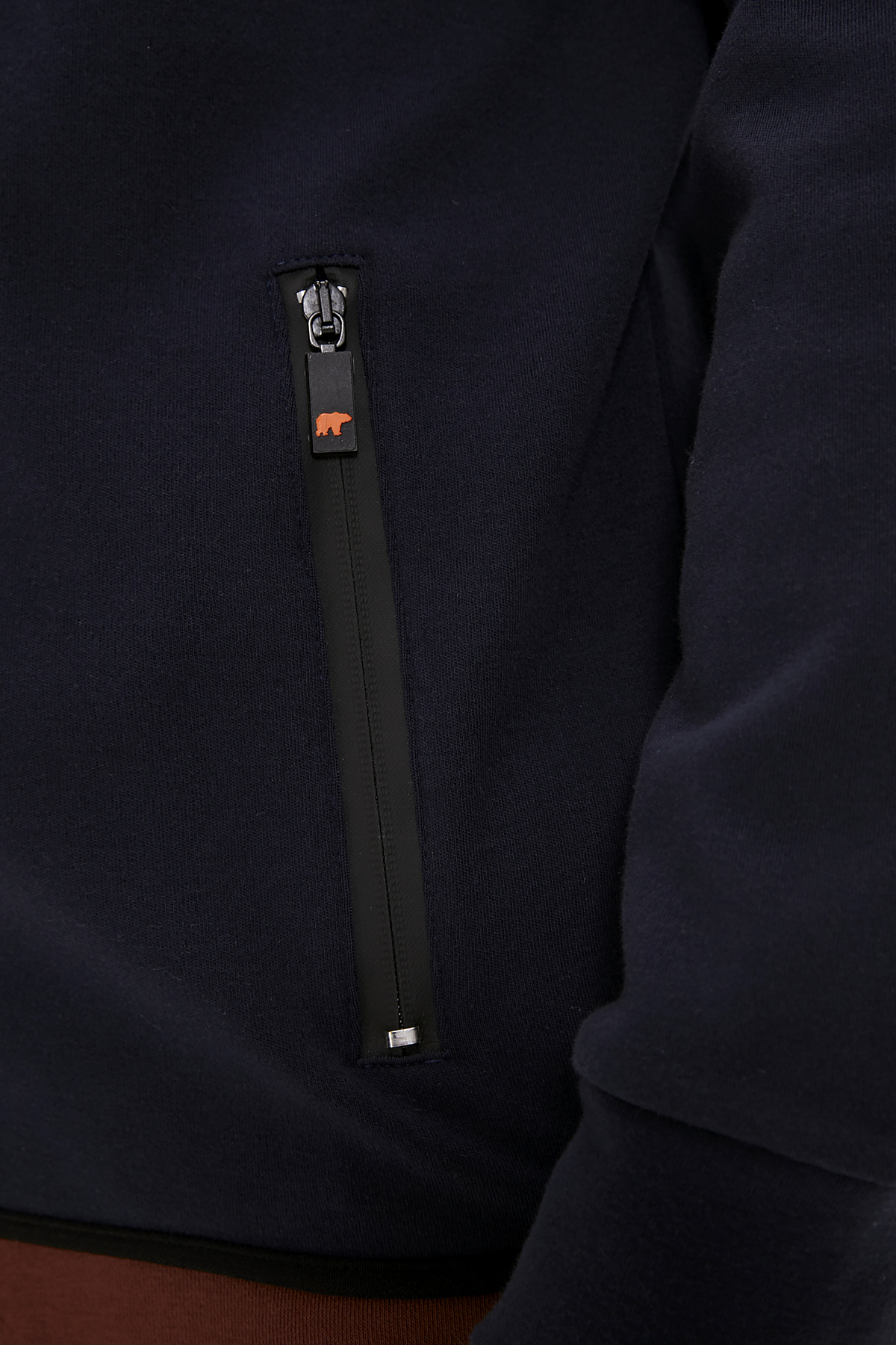 Leo Full-Zip Navy Mens Sweatshirt