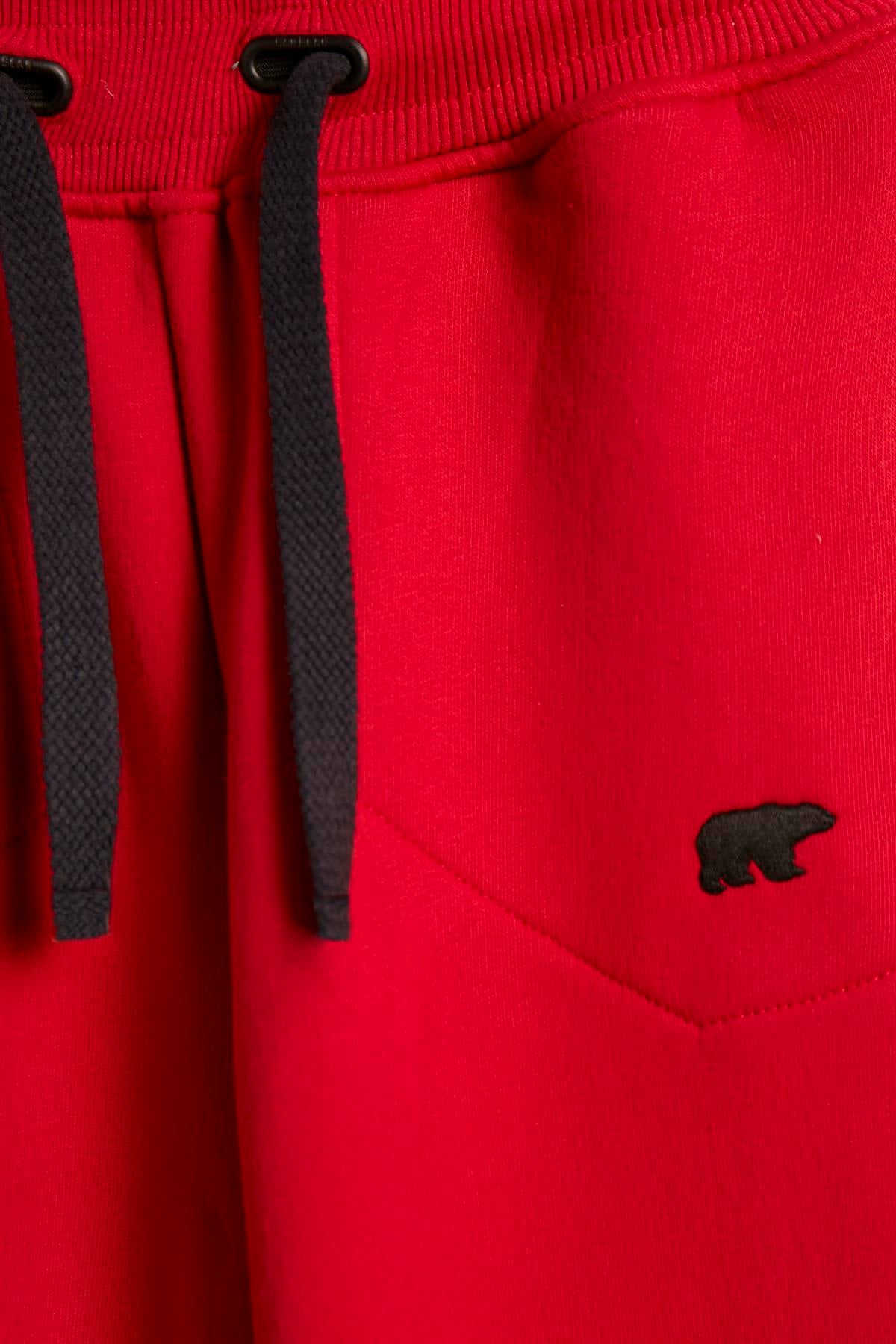 Less Plain Sweatpants Kids Crimson-Red Kırmızı Çocuk Eşofman Altı