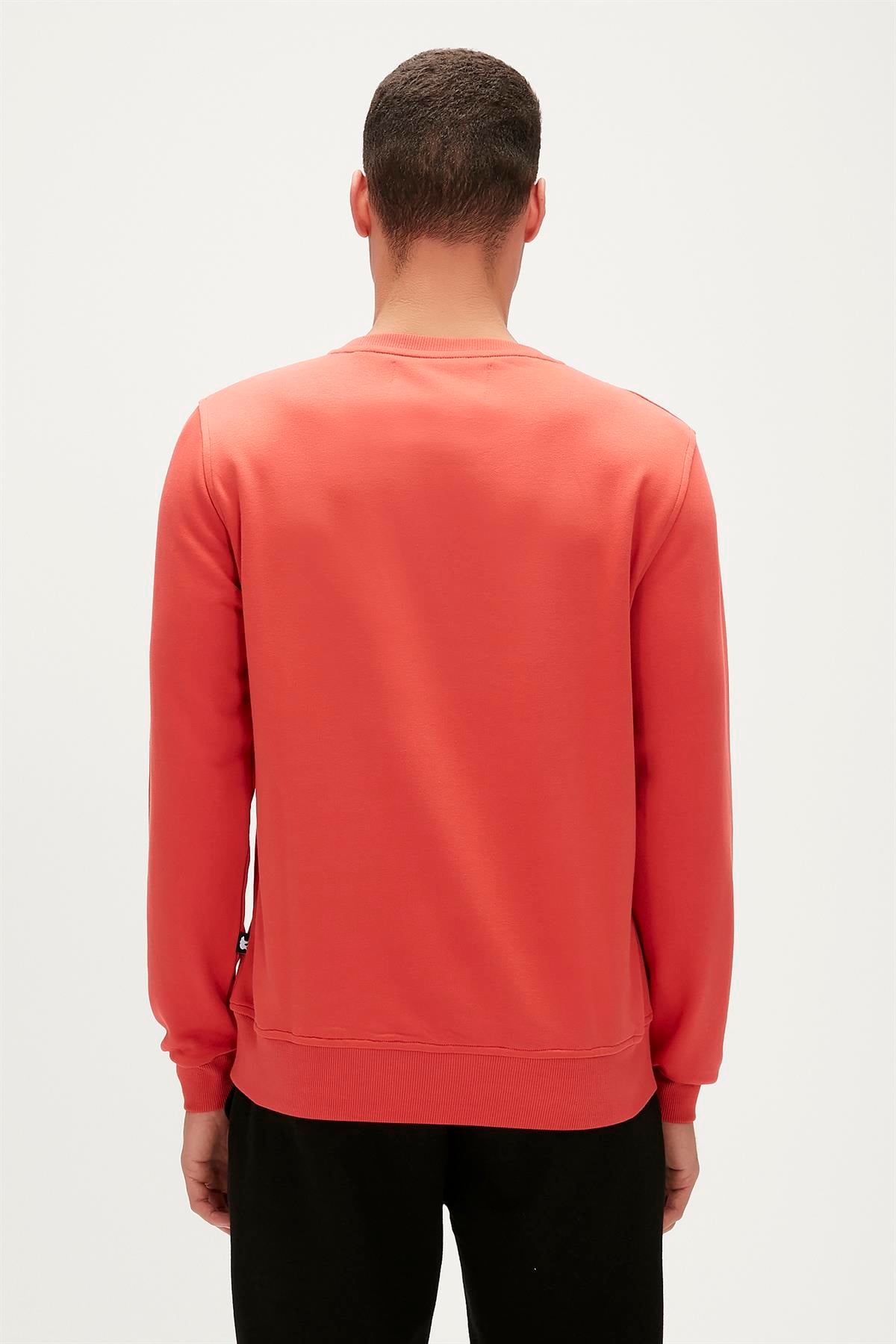 Logo Crewneck Ginger Tarçın Baskılı Erkek Sweatshirt