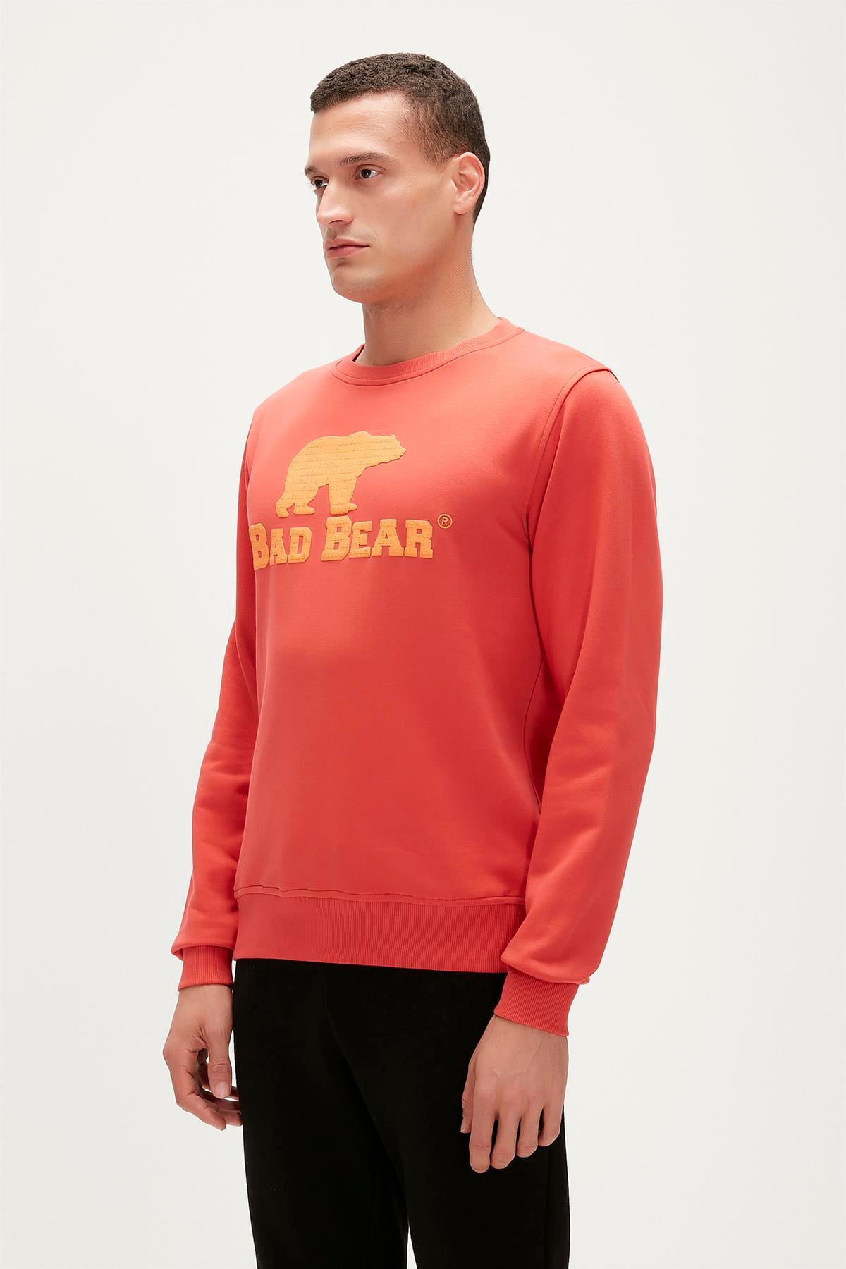 Logo Crewneck Ginger Tarçın Baskılı Erkek Sweatshirt