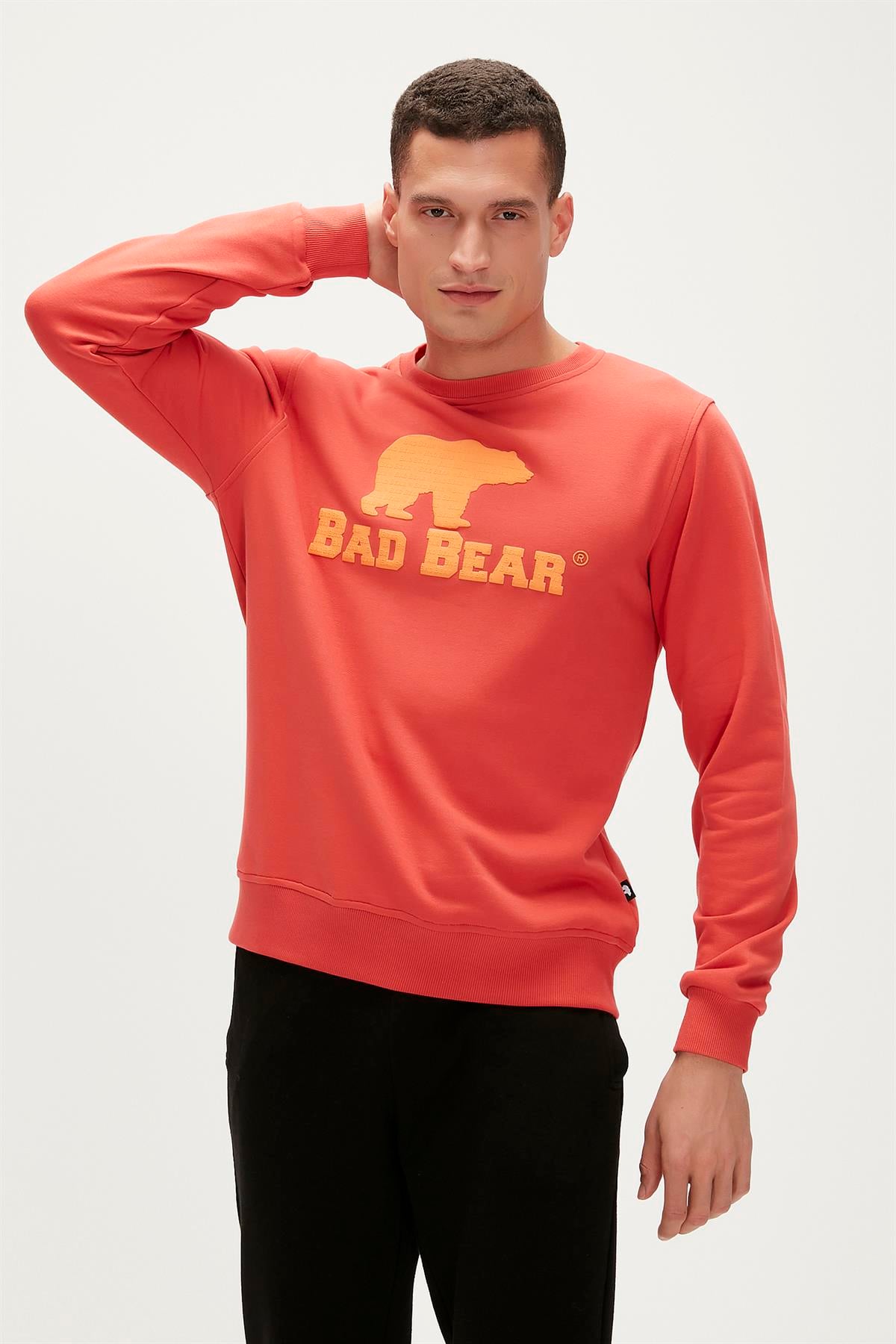 Logo Crewneck Ginger Tarçın Baskılı Erkek Sweatshirt