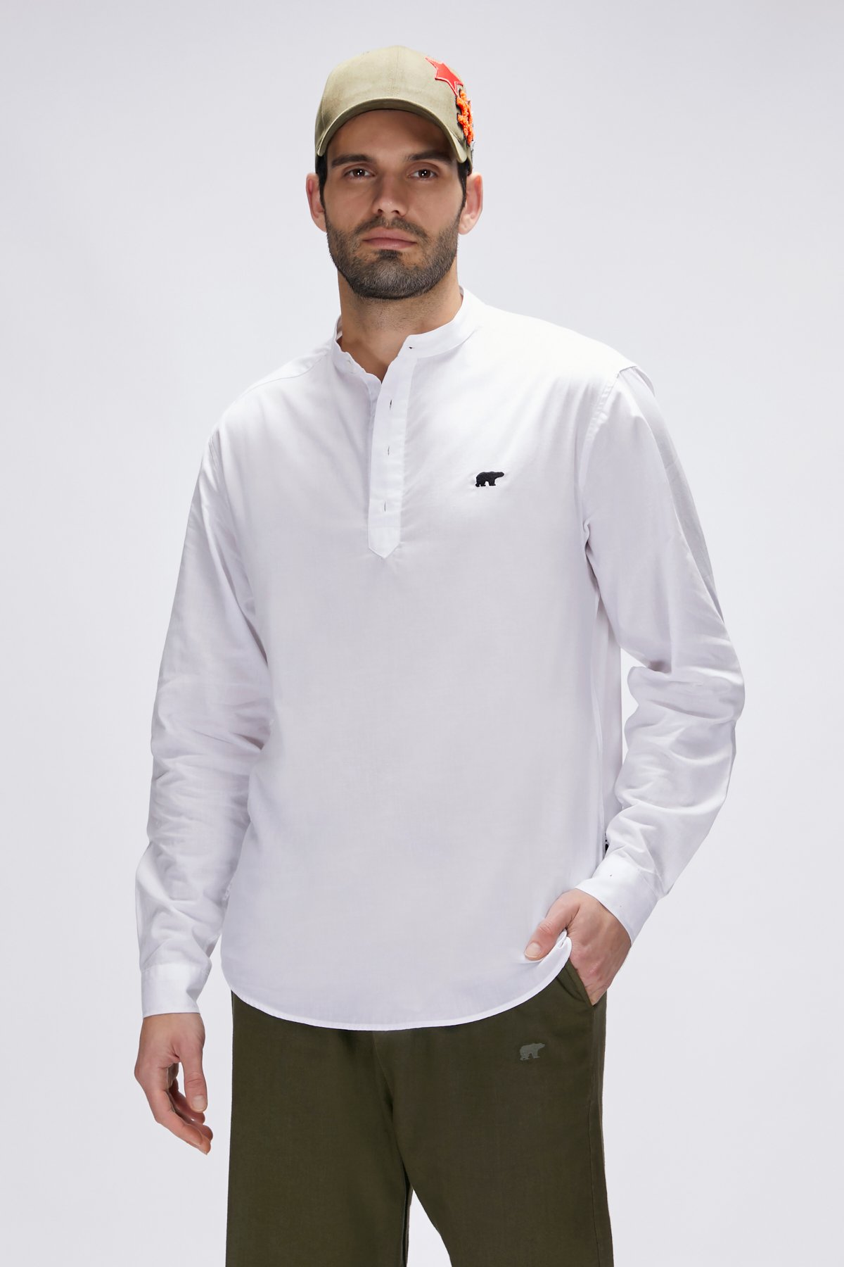 Luigi Beyaz Erkek Gömlek