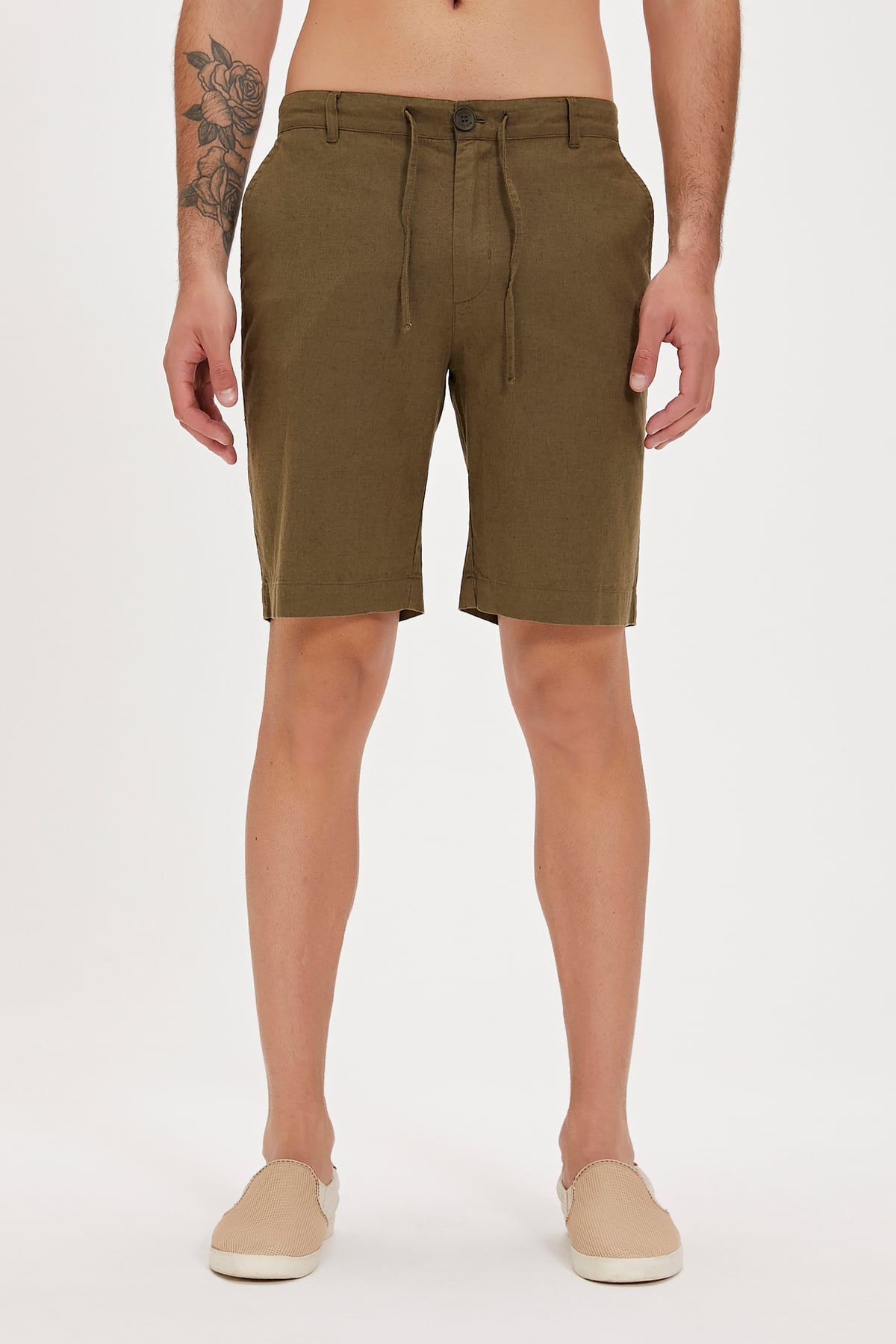 Lyne Khaki Mens Shorts