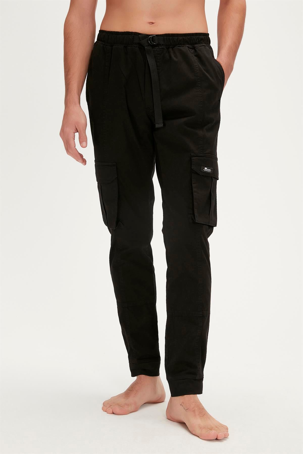 Malaga Pants Siyah Erkek Pantolon Eşofman Altı