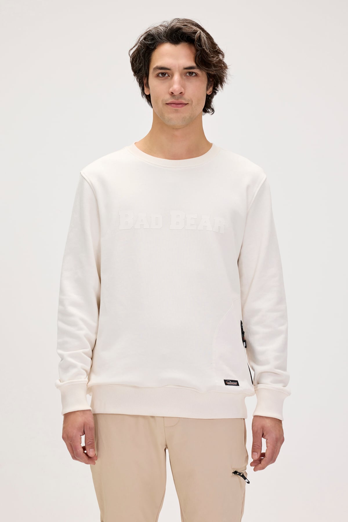 Marlow Beyaz Erkek Sweatshirt