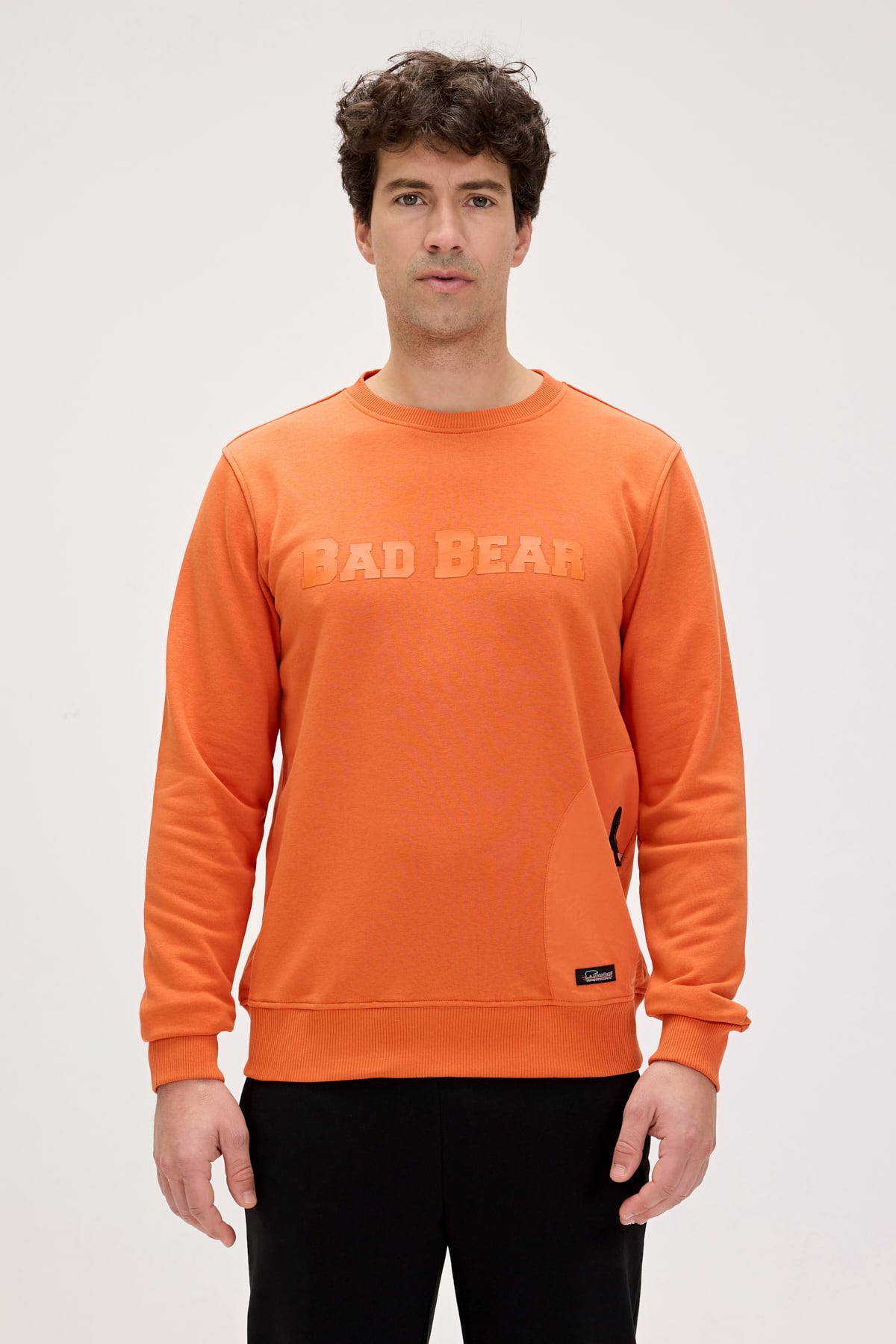 Marlow Orange Mens Sweatshirt