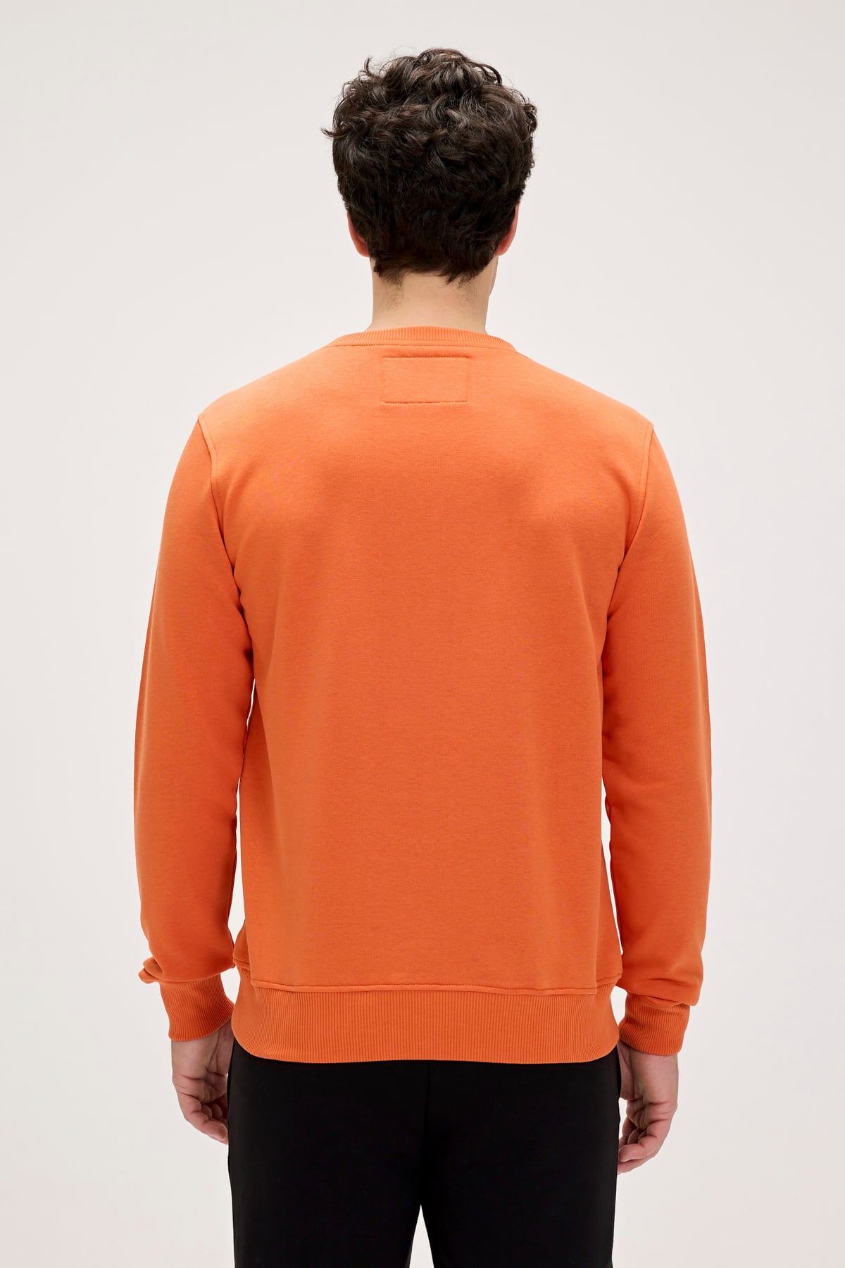 Marlow Orange Mens Sweatshirt