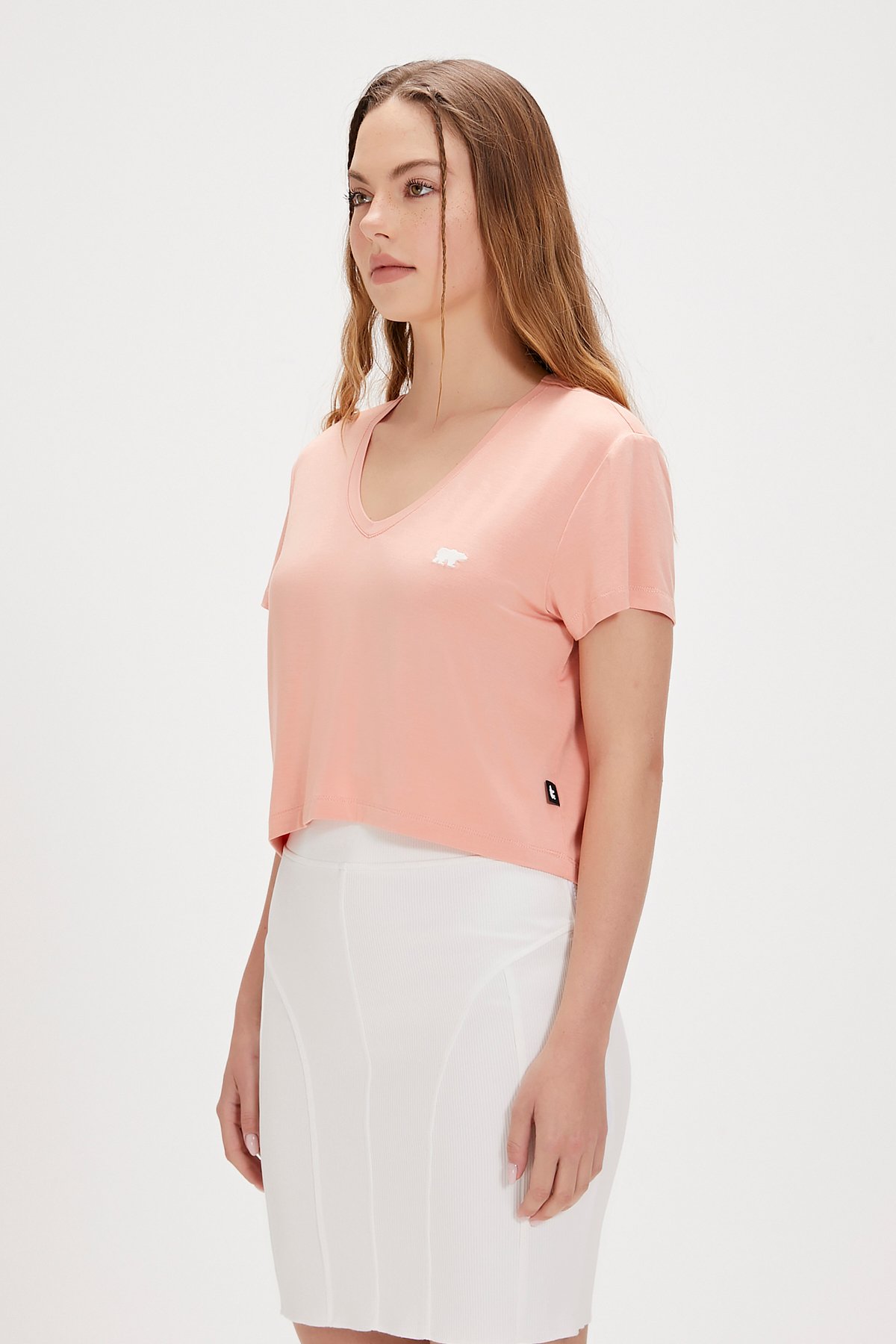 Menas Pembe V-Neck Womens T-Shirt