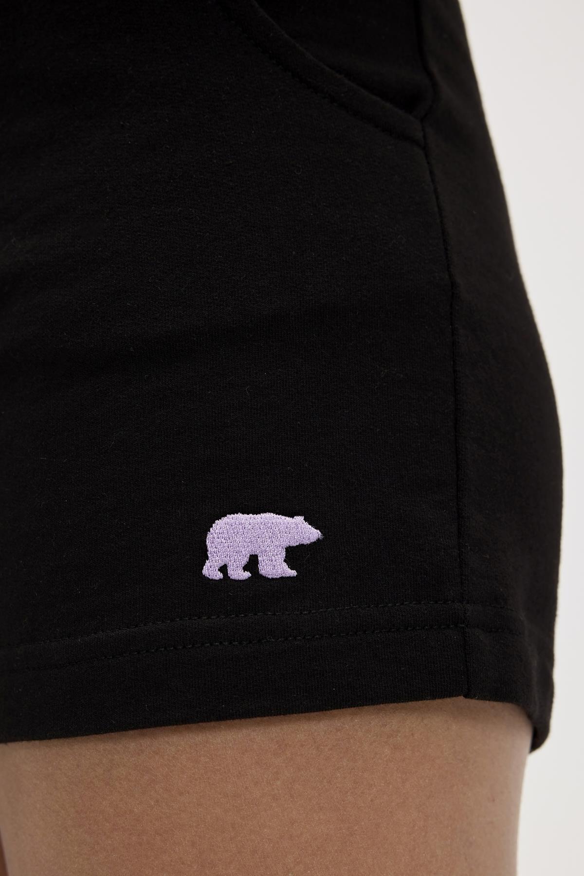 Mia Siyah Kadın Şort