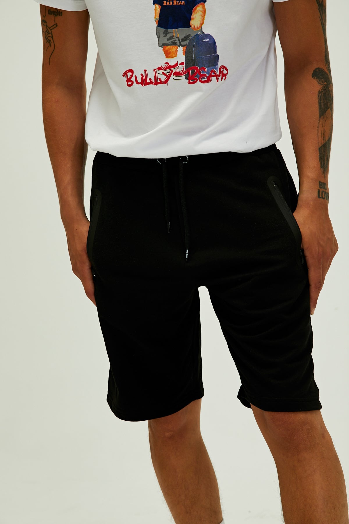 Miles SweatShorts Siyah Erkek Şort