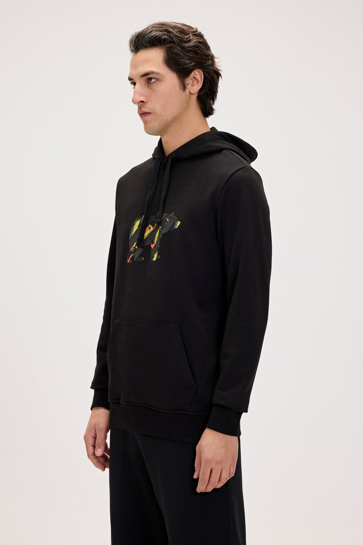 Mono Night Mens Hoodie