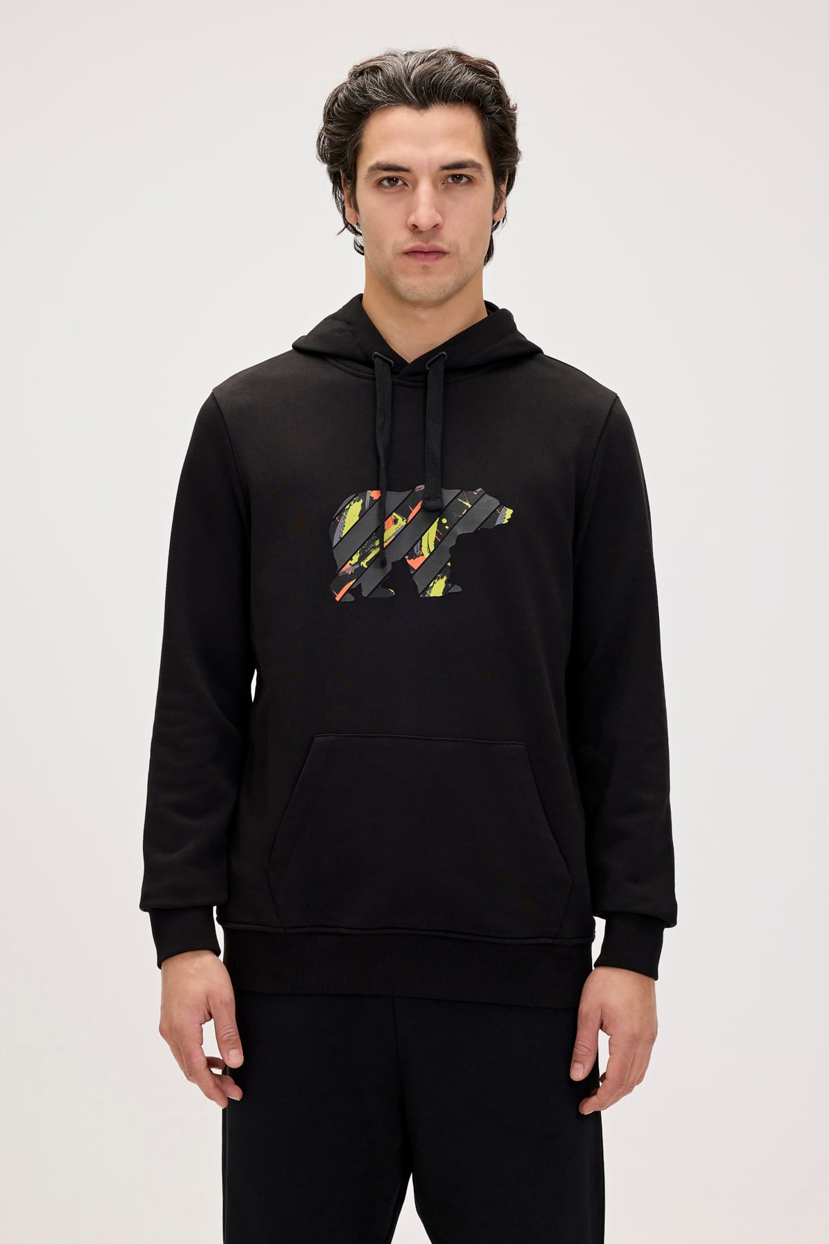 Mono Night Mens Hoodie