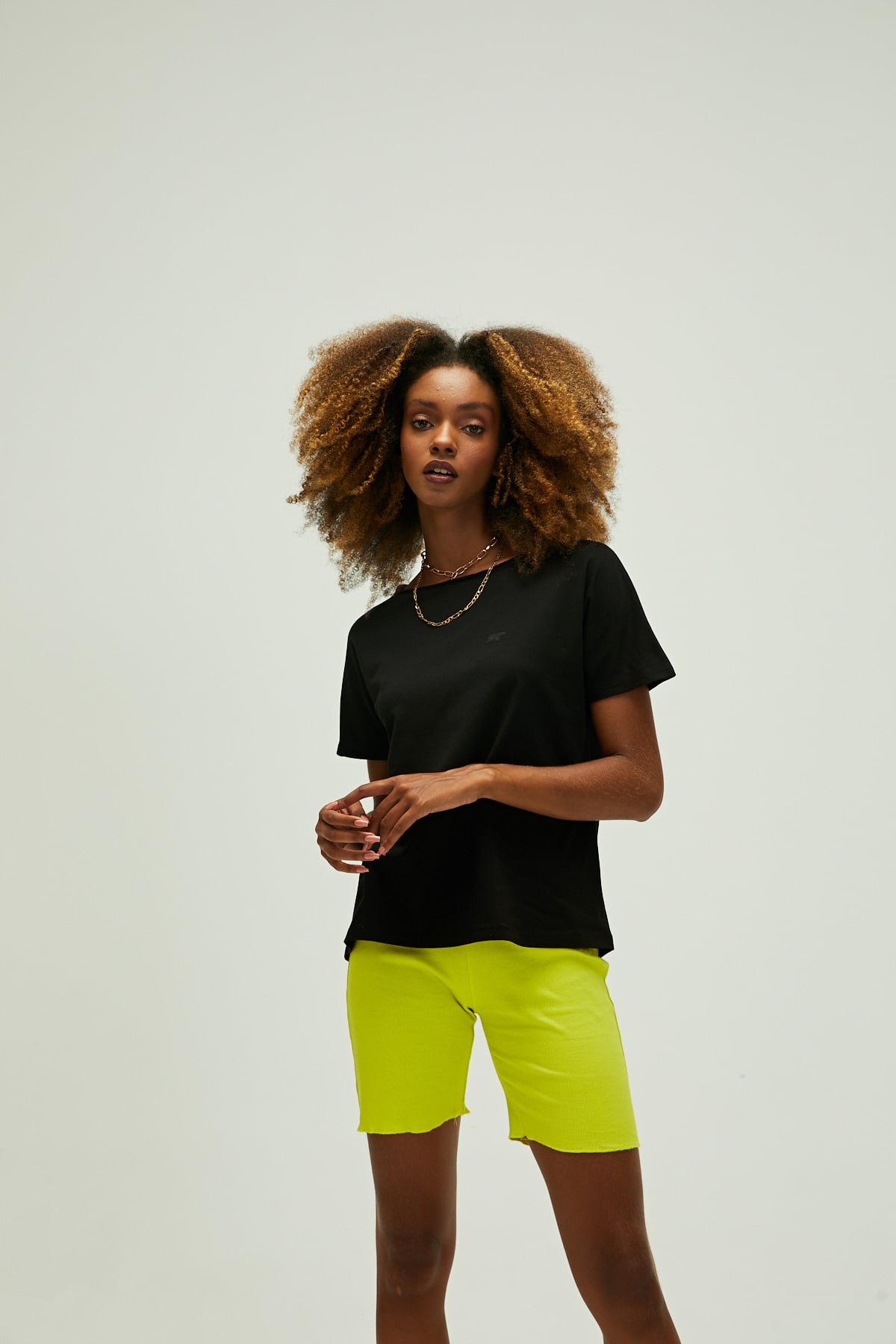 Nidra Black Basic Womens T-Shirt