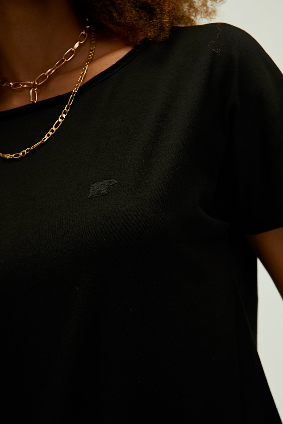 Nidra Black Basic Womens T-Shirt