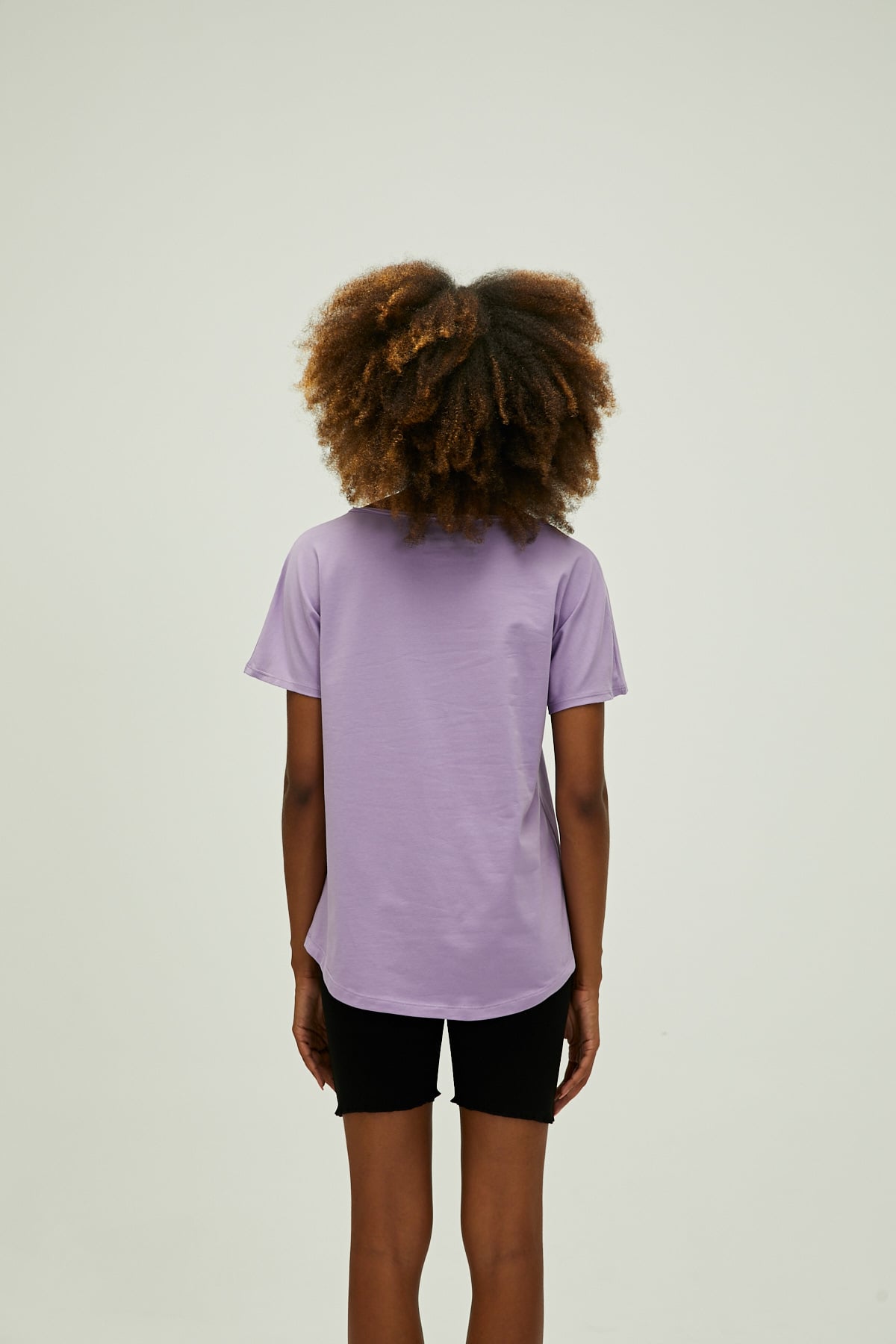 Nidra Lavender Purple Basic Womens T-Shirt