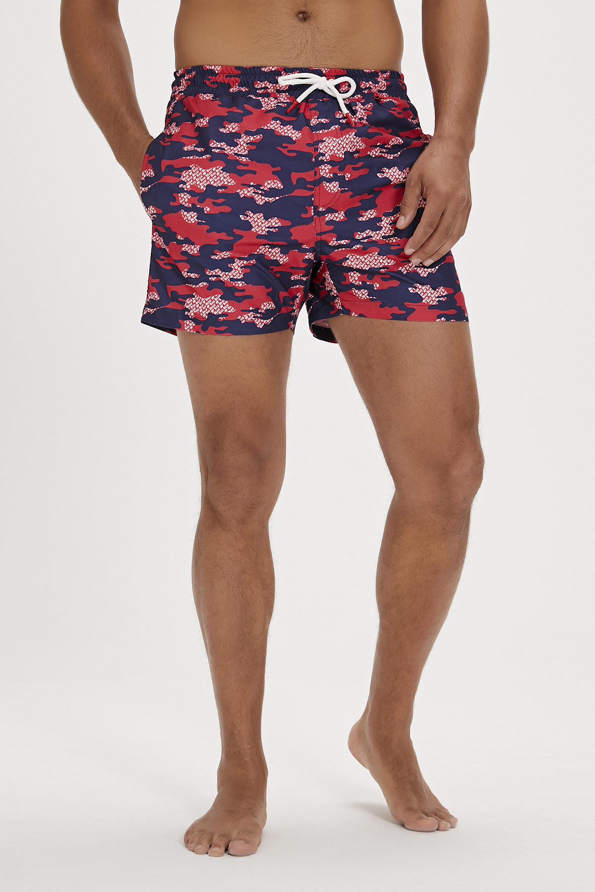 Owen Crimson Red Mens Swimwear