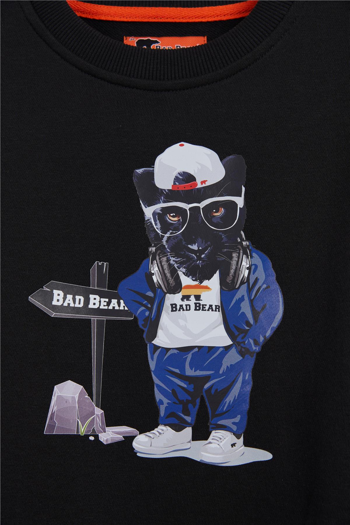 Panther Siyah Çocuk Sweatshirt