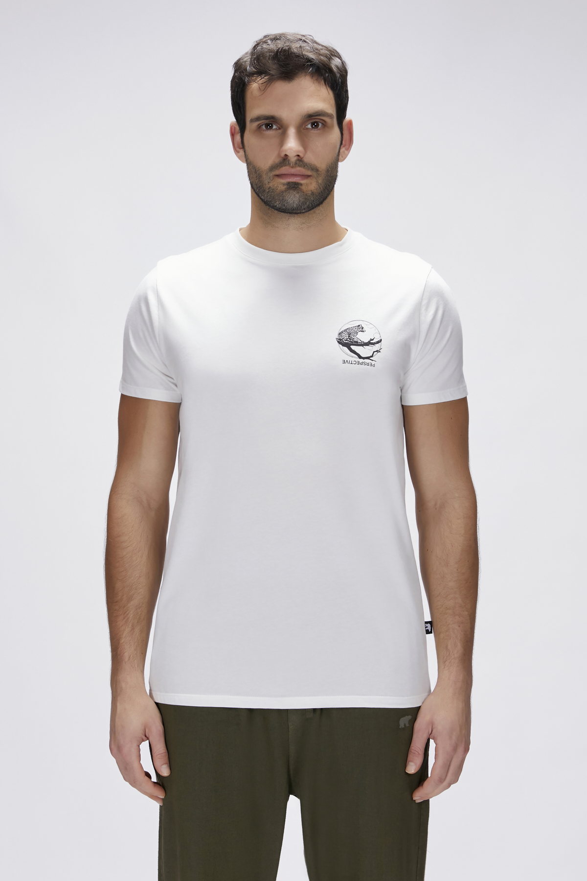 Pard Off-White Mens Printed T-Shirt