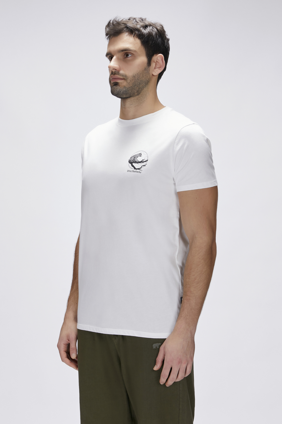 Pard Off-White Mens Printed T-Shirt