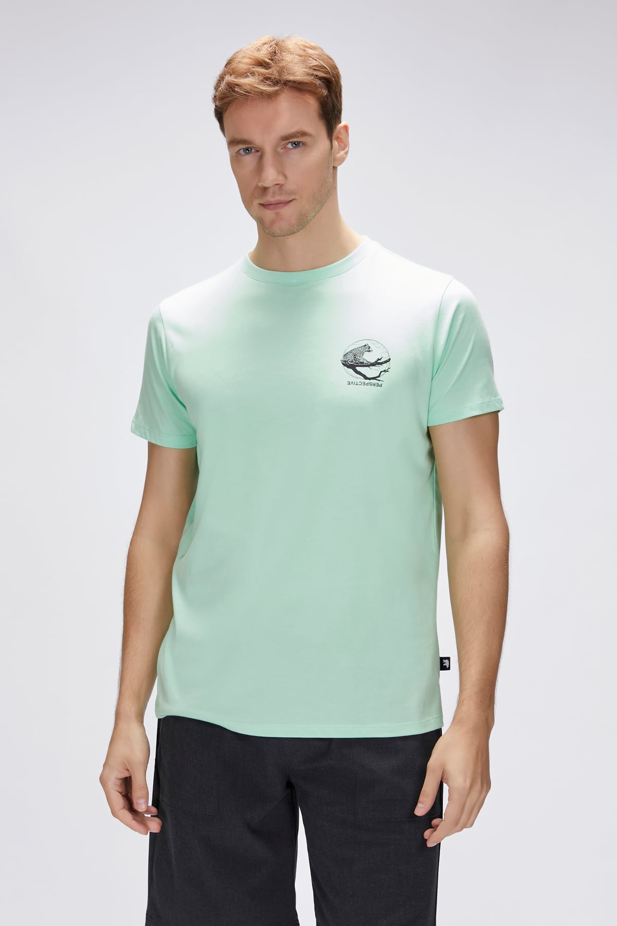 Pard Green Fig Mens Printed T-Shirt