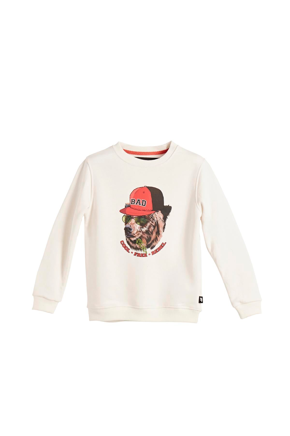 Rebel JR Off-White Kids Crewneck Sweatshirt
