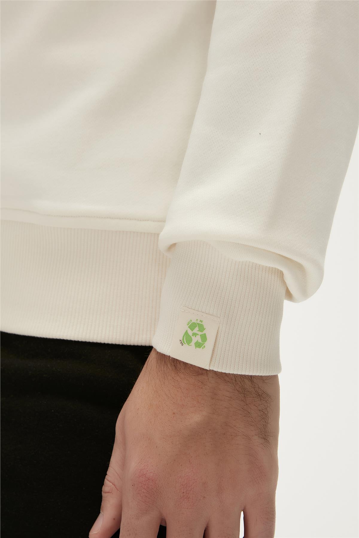 Re-Bamboo Marshmallow Mens Crewneck Sweatshirt