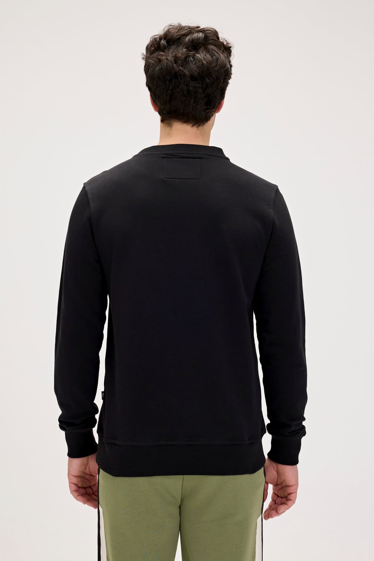 Re-Beverly Siyah Erkek Sweatshirt