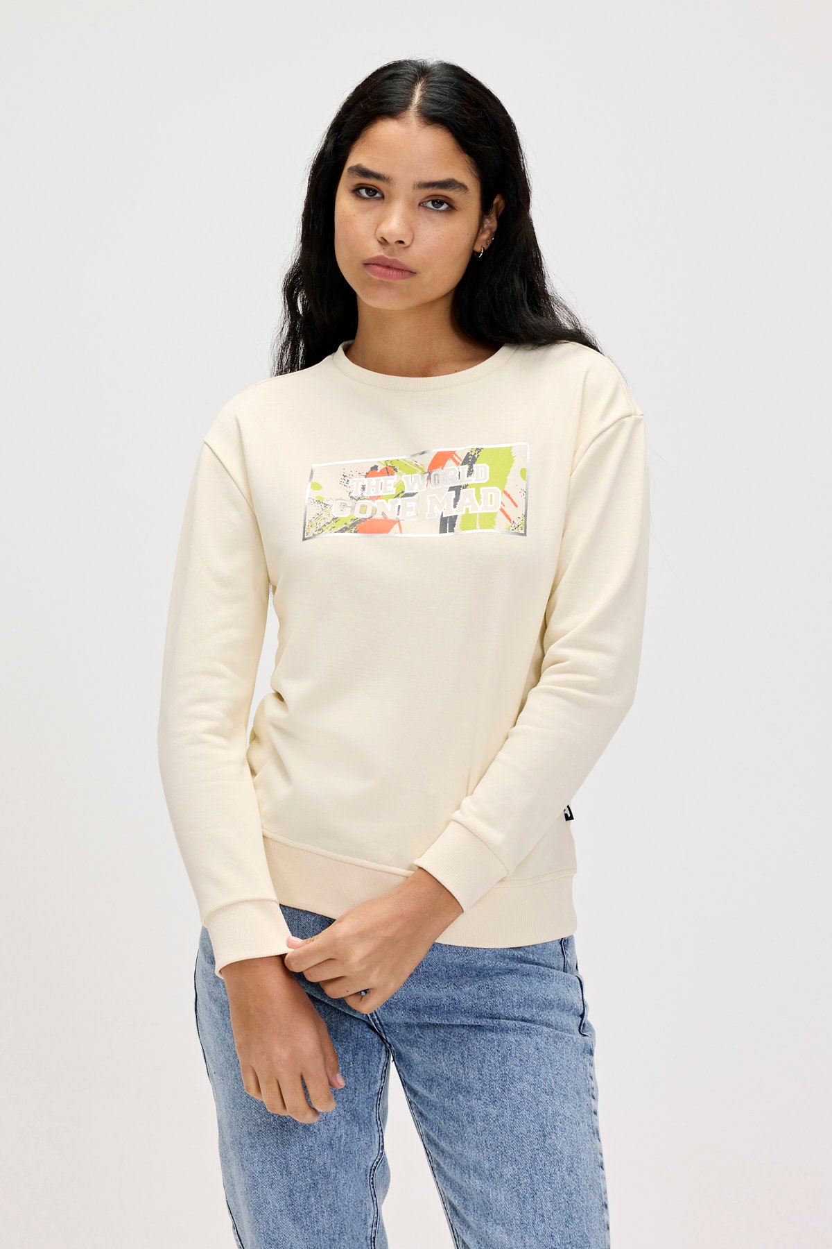 Re-Carina Marshmallow Womens Sweatshirt