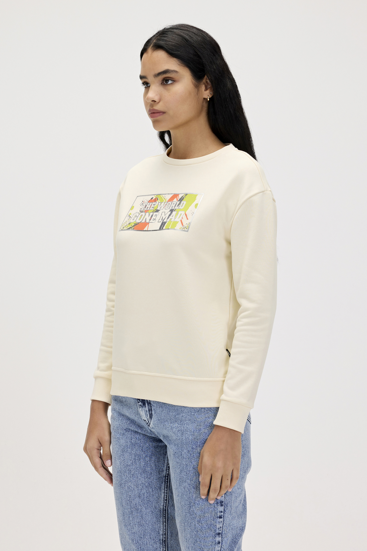 Re-Carina Marshmallow Womens Sweatshirt
