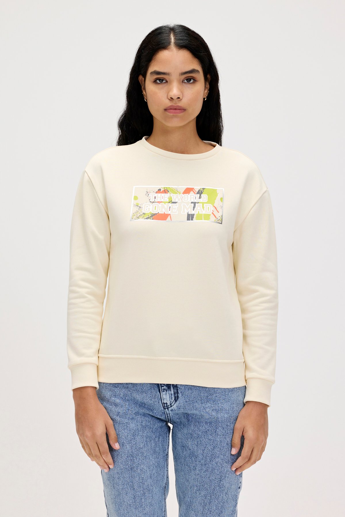 Re-Carina Marshmallow Womens Sweatshirt