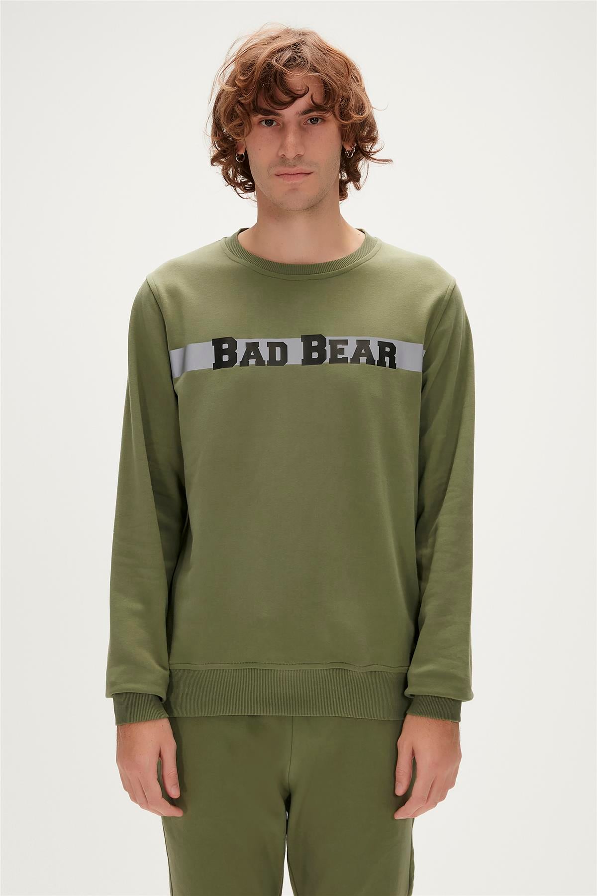 Reflect Bear Thyme Mens Crewneck Sweatshirt