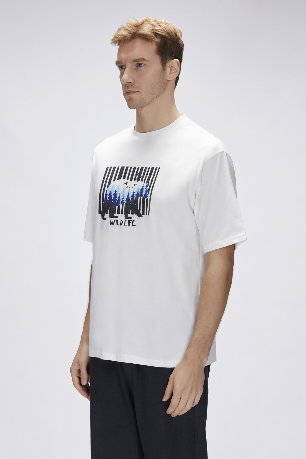 Reid Off-White Mens Oversize T-Shirt