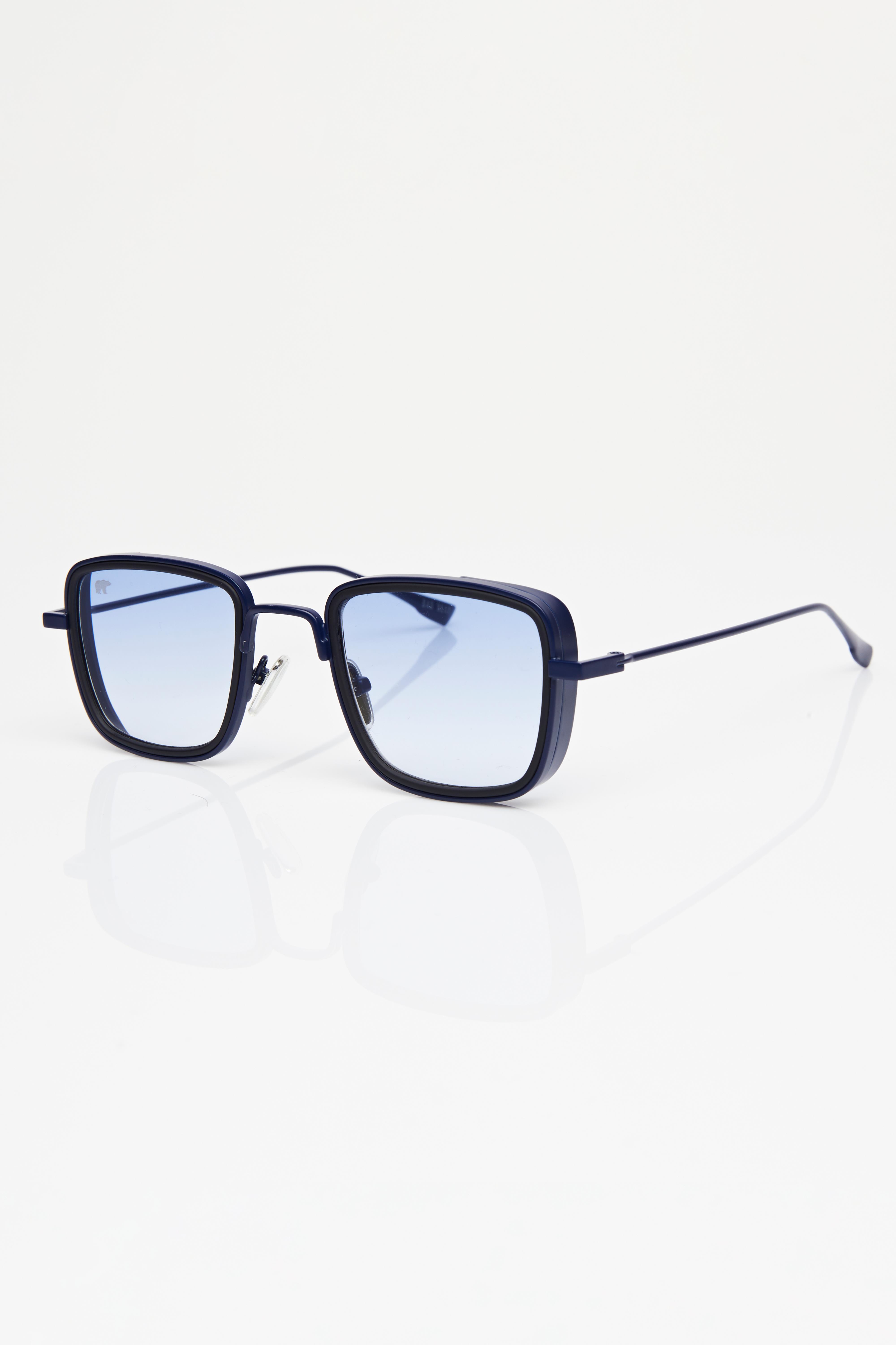 Ronald Unisex Navy Blue Sunglasses