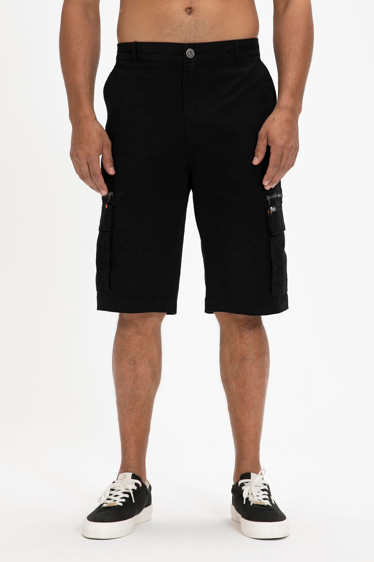 Rope SweatShorts Siyah Erkek Şort