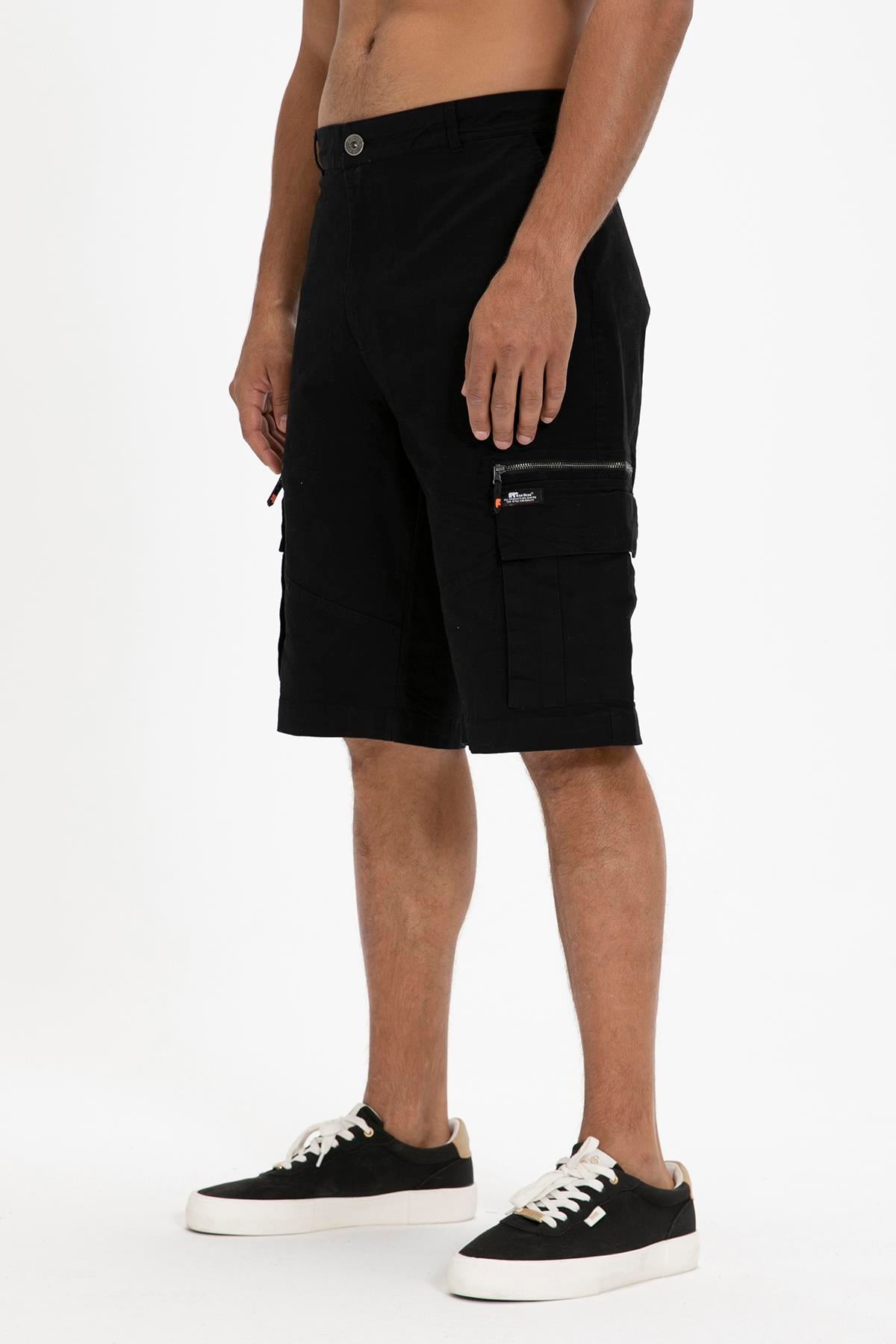 Rope SweatShorts Siyah Erkek Şort