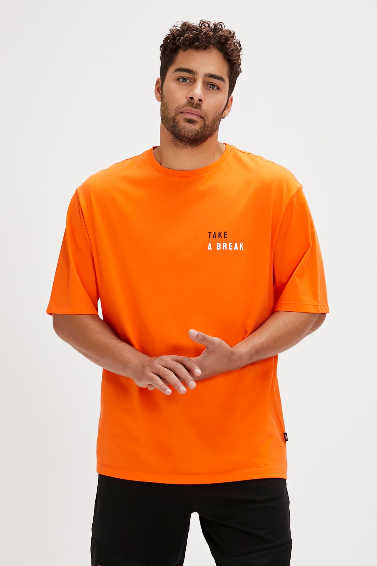 Sand Orange Oversize Mens T-Shirt