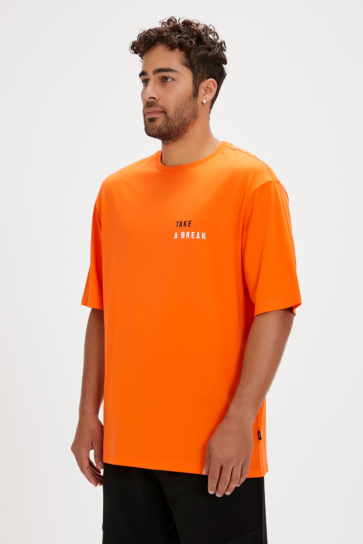 Sand Orange Oversize Mens T-Shirt