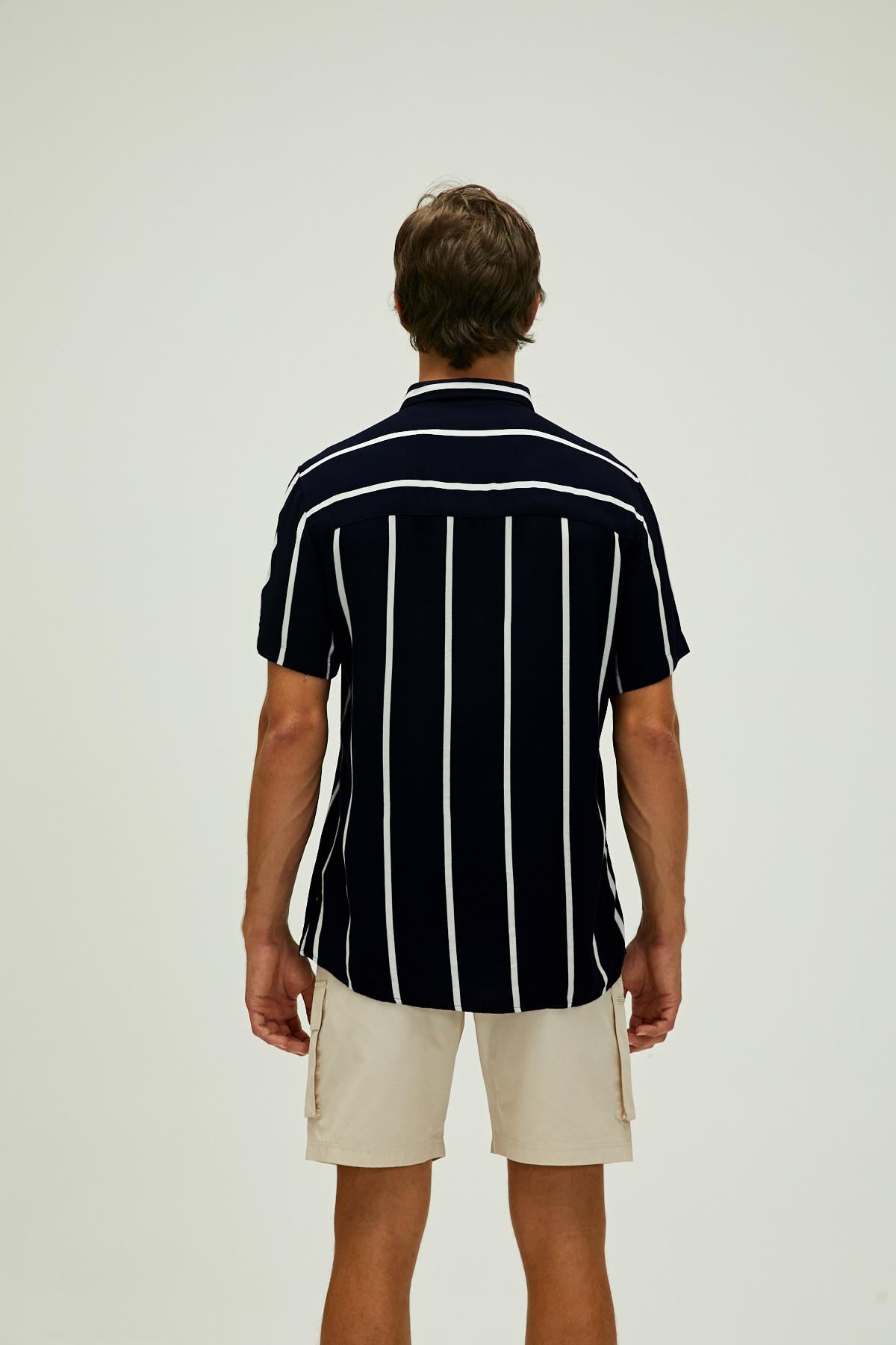 Sergio Black Mens Short Sleeve Shirt