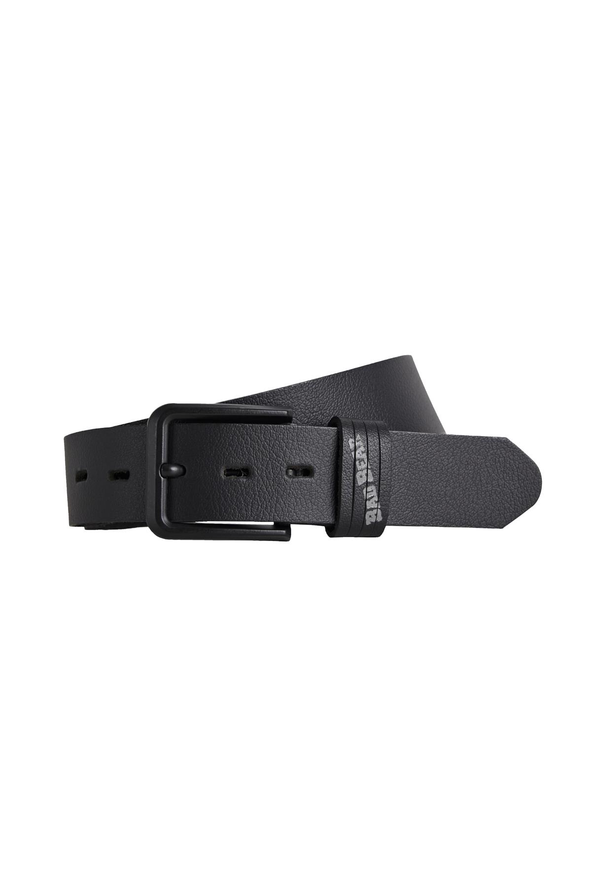 Sliced Black Mens Belt